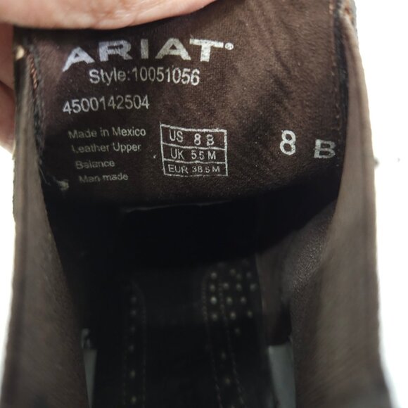 Ariat Womens Brown Bradley Western Boot Size 8B Style#10051056 - Picture 6 of 6